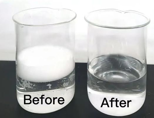 معالجة المياه الصناعية الصف سيليكون Defoamer Polyether الأبيض تنقية المياه السائلة