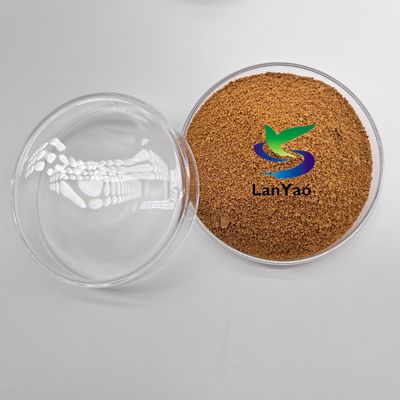 مخصص 24-28% المحتوى المواد الكيميائية لمعالجة المياه الصناعية المكوثية مسحوق أصفر أو بني
